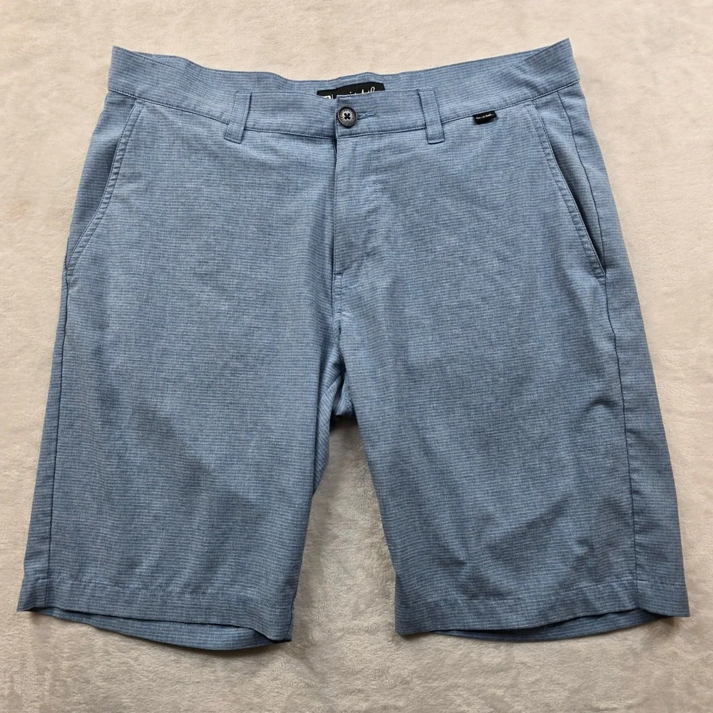 TravisMathew‎ Golf Shorts Mens 34 Blue Polyester Blend Stretch Athletic Beck
